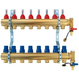 5-obwodowy rozdzielacz do ogrzewania podłogowego TWEETOP OPTIMUM