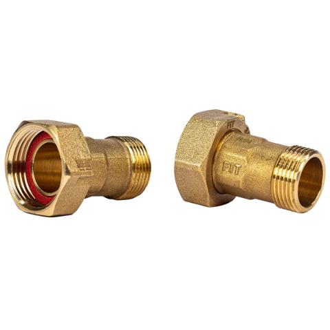 Komplet półśrubunków do wodomierza, ciepłomierza GZ 1'' - GW 1 1/4''