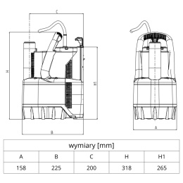 Pompa zatapialna DAB VERTY NOVA z wbudowanym wyłącznikiem pływakowym