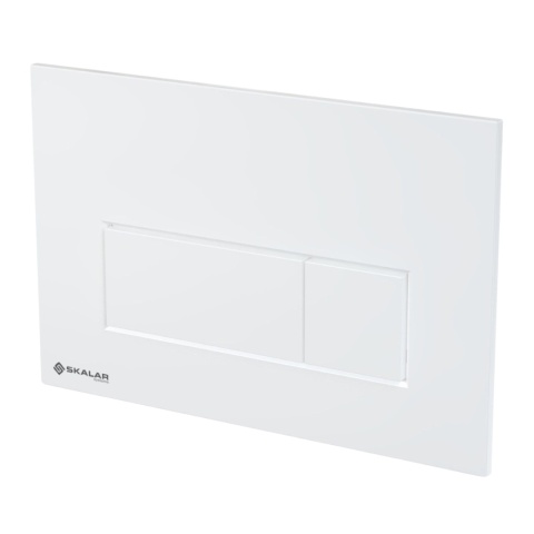 Przycisk do WC ALCA SKALAR BIAŁY cienki kompatybilny ze wszystkimi stelażami Alca plastikowy