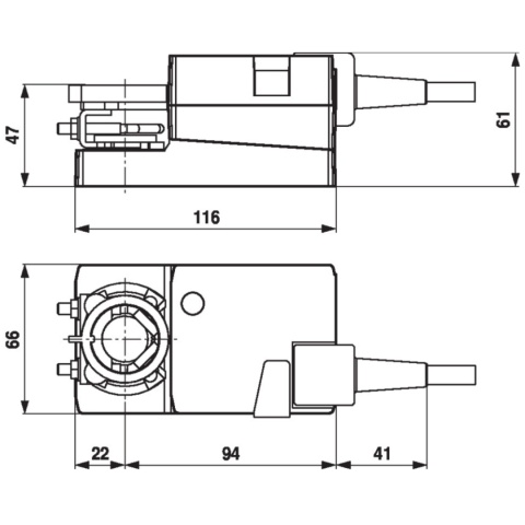 Siłownik ON/OFF do przepustnic BELIMO LM230A