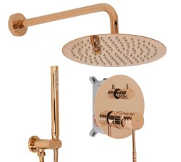 ZESTAW NATRYSKOWY PODTY LUNGO DIAMOND MIEDŹ + BOX