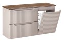 Zestaw meblowy NOVA CASHMERE 100cm z blatem i szafką z koszem na pranie