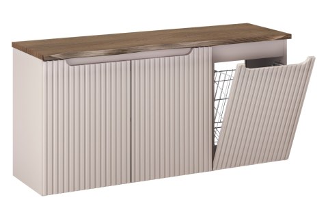 Zestaw meblowy NOVA CASHMERE 120cm z blatem i koszem na pranie