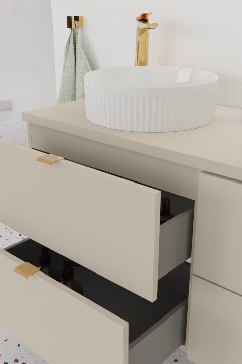 Zestaw meblowy DALIA CASHMERE 60cm z blatem NATURE CREMONA COMAD