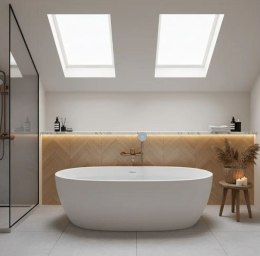 BATERIA WANNOWA DROP MIEDŹ SZCZOTKOWANA