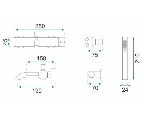 BATERIA WANNOWA LUNGO TYTAN