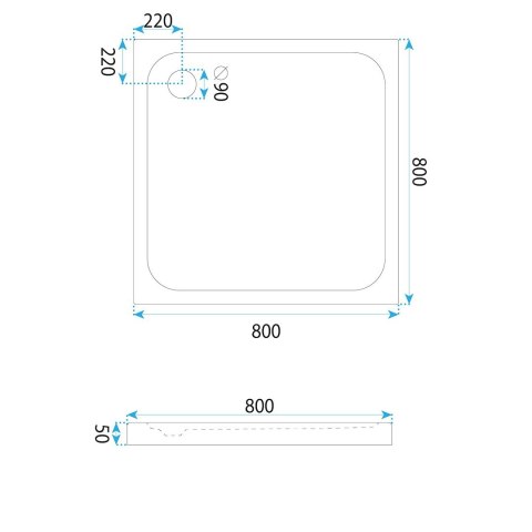 BRODZIK BELMOND WHITE 80x80