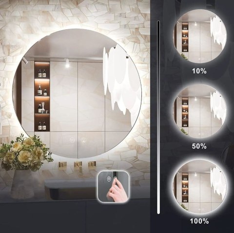 Lustro ścienne LED HZJ 60 cm