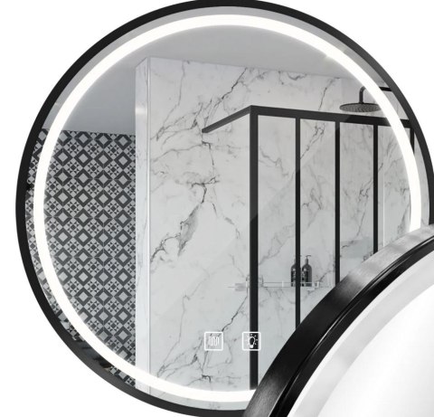 Lustro ścienne LED MMJ BLACK 90 cm