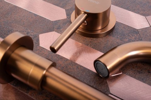 BATERIA UMYWALKOWA PODTYN LUNGO MIEDŹ SZCZOT + BOX