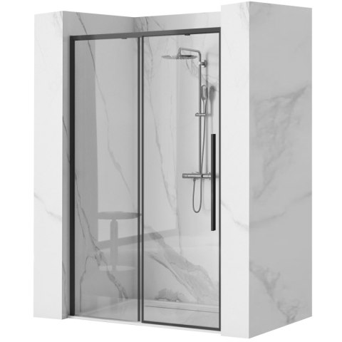 DRZWI PRYSZNICOWE SOLAR BLACK 150