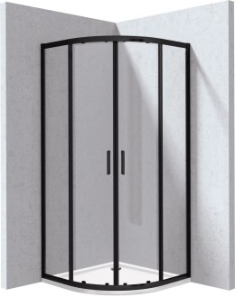 Kabina prysznicowa z brodzikiem półokrągła - 90x90 cm