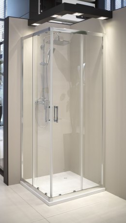 Kabina prysznicowa z brodzikiem prostokątna - 80x90 cm