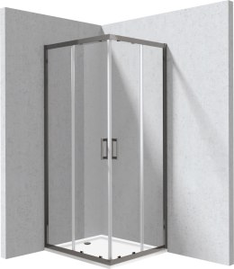 Kabina prysznicowa z brodzikiem prostokątna - 80x90 cm