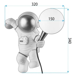 Lampa kinkiet świenny astronauta APP1804-1W COSMO