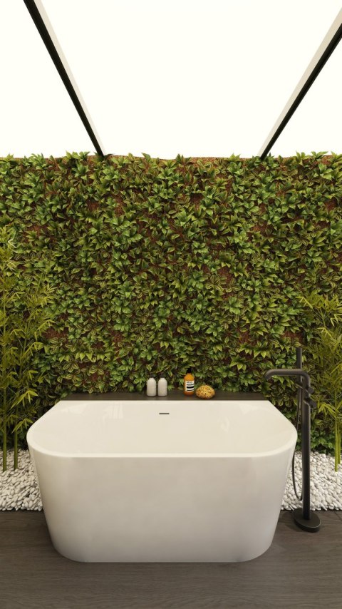 Bateria wannowa wolnostojąca z zestawem prysznicowym