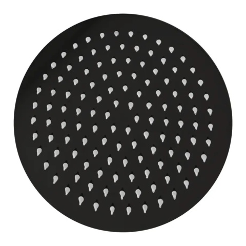 Deszczownica okrągła czarna matowa REA 25 cm