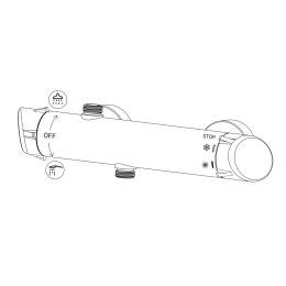 Deszczownica z baterią prysznicową