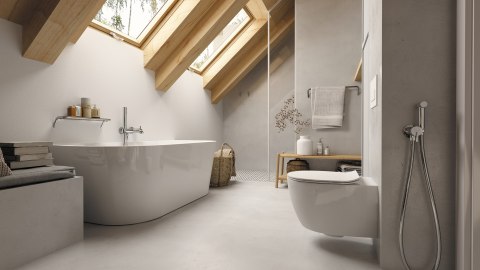 Miska WC z deską bezkołnierzowa