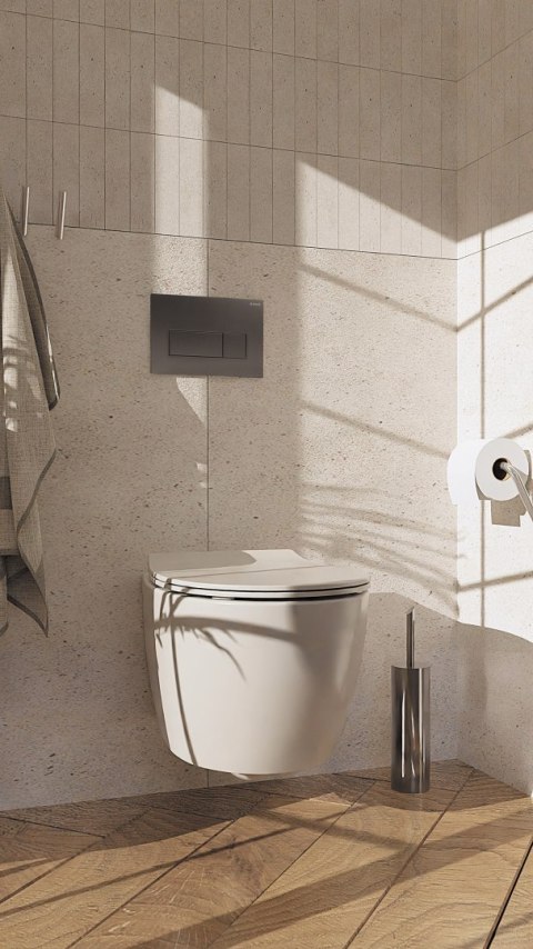 Miska WC z deską bezkołnierzowa