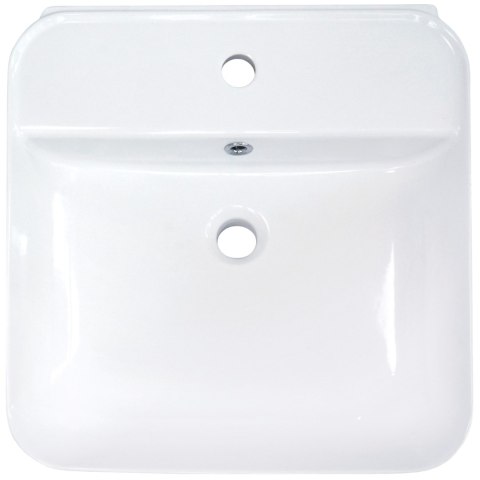 Umywalka ceramiczna nablatowa/ścienna z miejscem na baterię