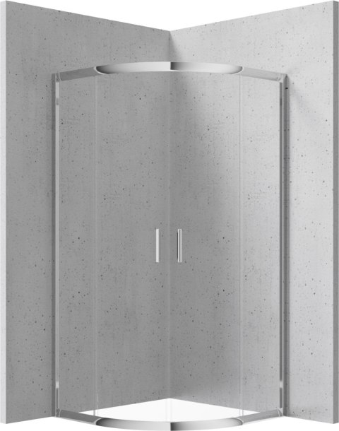 Kabina prysznicowa półokrągła 90x90 cm