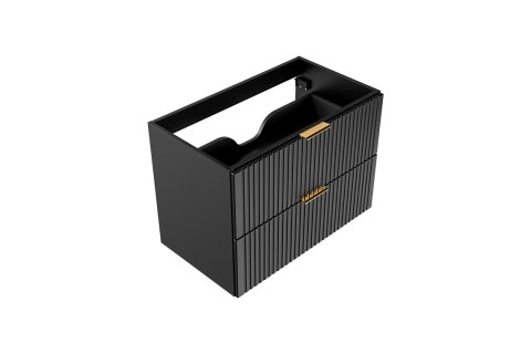 Szafka pod umywalkę 80cm 2 szuflady ADEL BLACK