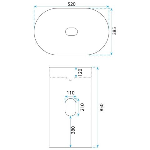 Umywalka wolnostojąca konglomeratowa REA DOLCE
