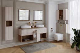 Zestaw meblowy 100cm z blatem i 2 umywalkami nablatowymi Lola