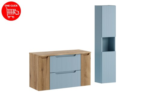 Zestaw meblowy 100cm z blatem i szafką wysoką