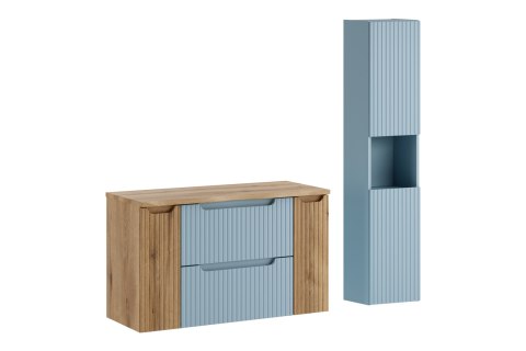 Zestaw meblowy 100cm z blatem i szafką wysoką