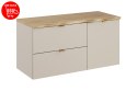 Zestaw meblowy 100cm z blatem i szafką z koszem na pranie