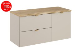 Zestaw meblowy 100cm z blatem i szafką z koszem na pranie