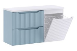 Zestaw meblowy 100cm z blatem i szafką z koszem na pranie