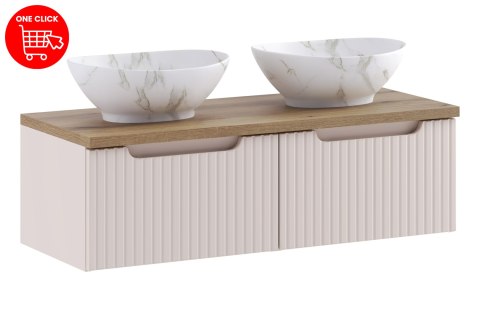 Zestaw meblowy 100cm z blatem i umywalką nablatową Pati