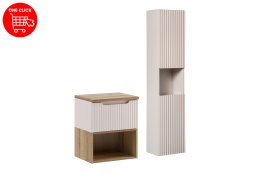 Zestaw meblowy 50cm z blatem i szafką wysoką