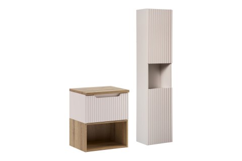 Zestaw meblowy 50cm z blatem i szafką wysoką