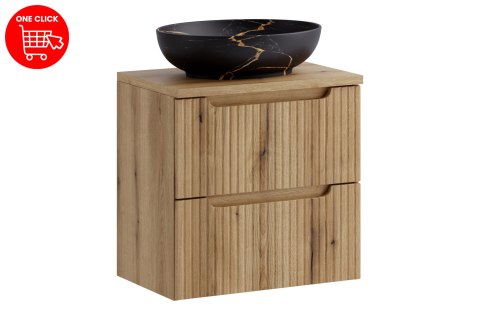 Zestaw meblowy 60cm z blatem i umywalką nablatową Mona