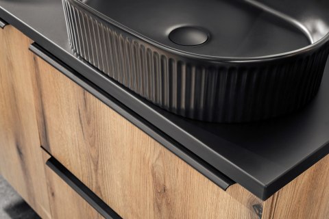 Zestaw meblowy 60cm z blatem, umywalką nablatową Beyond i szafką wysoką