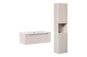 Zestaw meblowy 80cm z umywalką meblową SKY i szafką wysoką