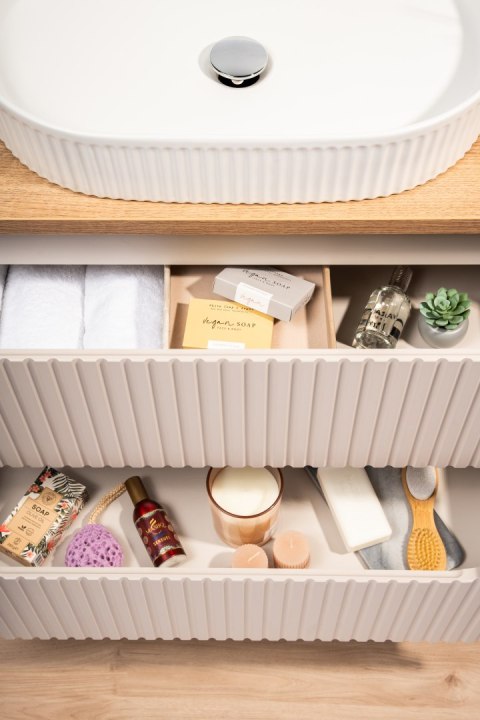 Zestaw meblowy 90cm z blatem i szafką cargo