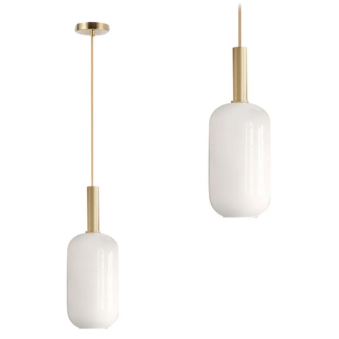 Lampa sufitowa tuba szklana APP667-1CP