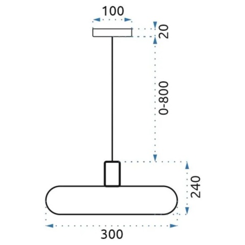 Lampa wisząca sufitowa szklana APP668-1CP
