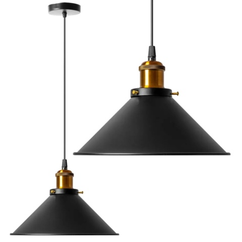 Lampa sufitowa - wisząca porto czarna APP016-1CP