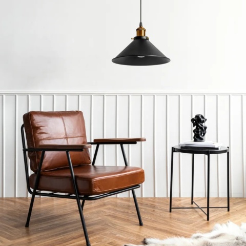 Lampa sufitowa - wisząca porto czarna APP016-1CP