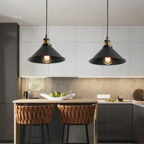 Lampa sufitowa - wisząca porto czarna APP016-1CP