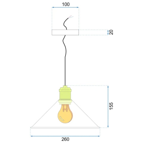 Lampa sufitowa - wisząca porto czarna APP016-1CP