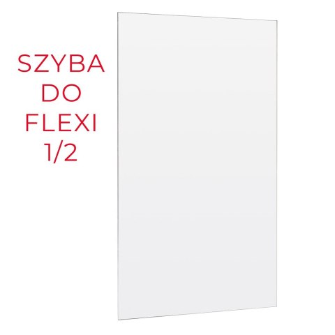 ŚCIANKA PRYSZNICOWA FLEXI 80 cm TRANSPARENT 1/2