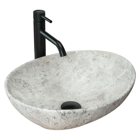 Umywalka nablatowa REA SOFIA LIGHT STONE MATT